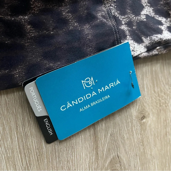 Abstract animal printed workout leggings Candida Maria SZ XS Cheetah Print - Picture 2 of 4